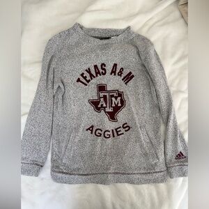 Adidas Gray and Maroon Sweatshirt